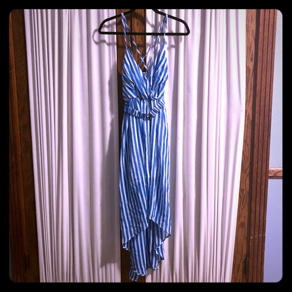 Very J Dresses & Skirts - Very J blue and white striped dress